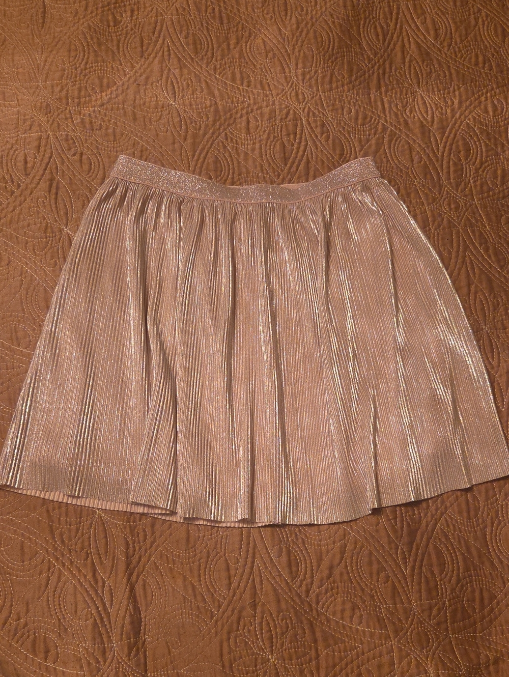 Joe Fresh Shimmery Pleated Pink Girls' Skirt